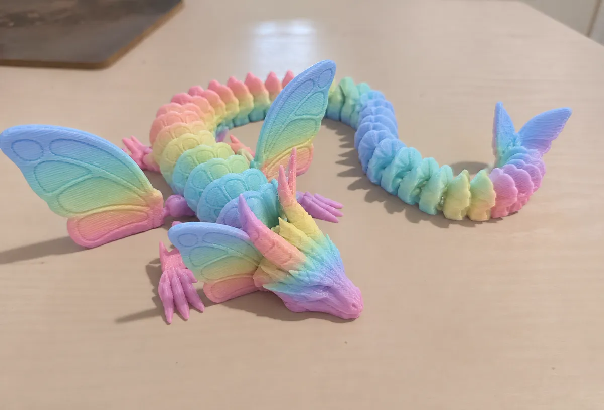 Articulated Butterfly Dragon flexi, photo 4 of 4 - Articulated Butterfly Dragon flexi Fidget & Sensory Toys