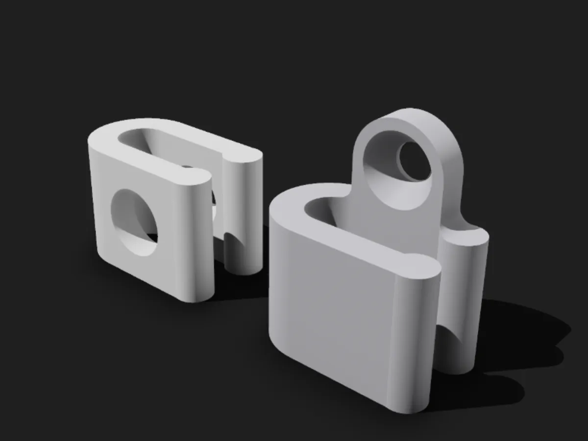 Flat cable clip (two variants) - Cable Clips & Holders, in stock in India