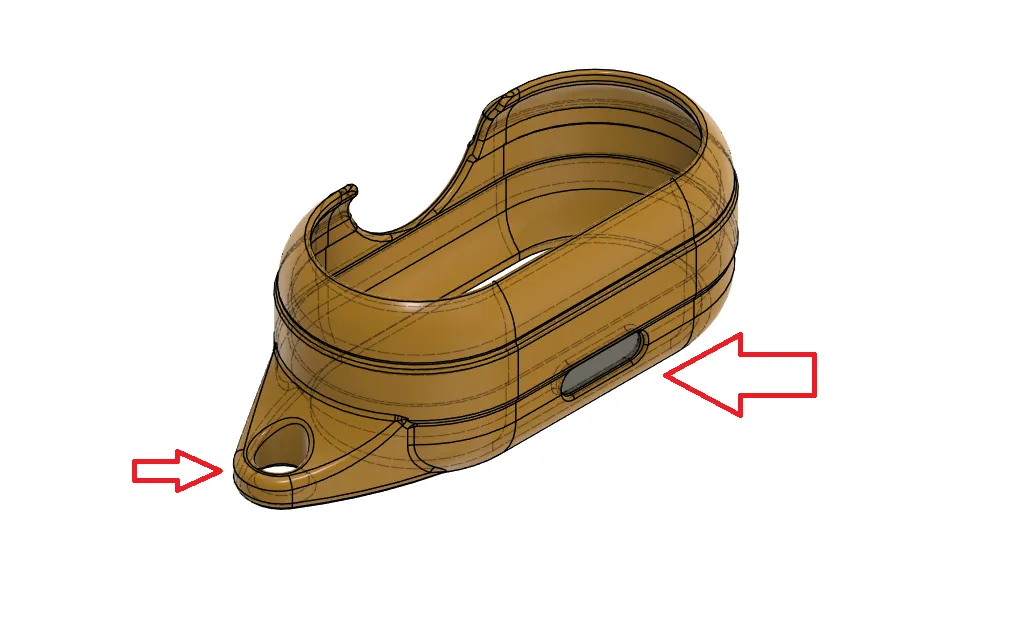 TOZO NC9 TPU earbud case improved design (**V2**), photo 3 of 4 - TOZO NC9 TPU earbud case improved design (**V2**) Hobby & DIY