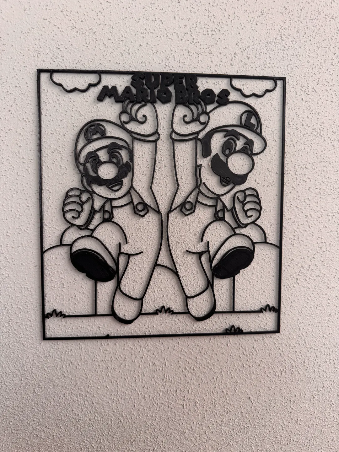 Super Mario Bros Wall Art Frame, photo 3 of 3 - Super Mario Bros Wall Art Frame Home Decor Items