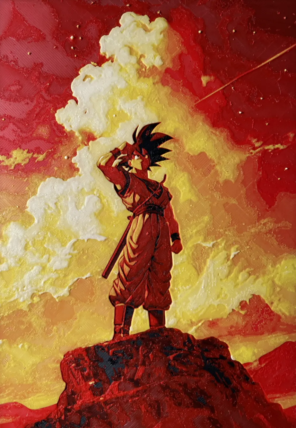 Goku Hueforge - Anime Photo Art, in stock in India
