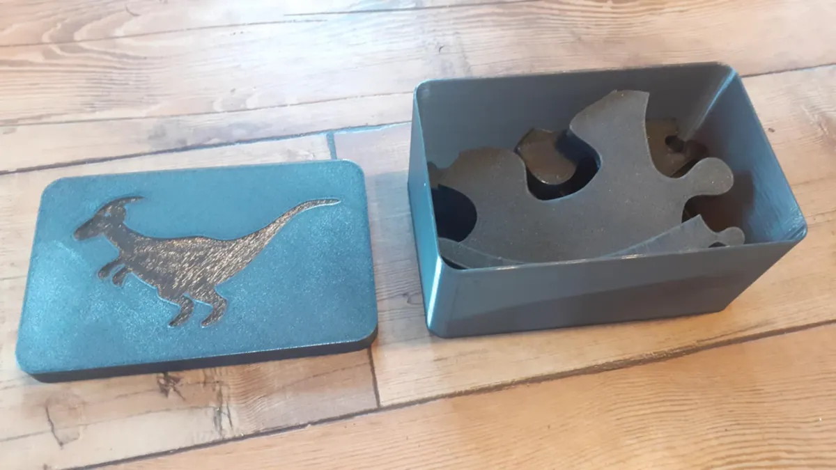 Parasaurolophus 2D puzzle + box, photo 2 of 3 - Parasaurolophus 2D puzzle + box Toys, Games & Hobbies