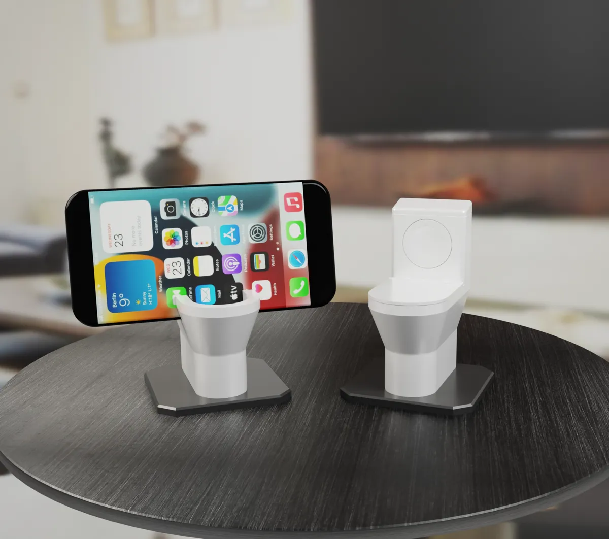 Toilet Charging Dock for Apple watch and iPhone, photo 2 of 4 - Toilet Charging Dock for Apple watch and iPhone Mobile & Device Accessories