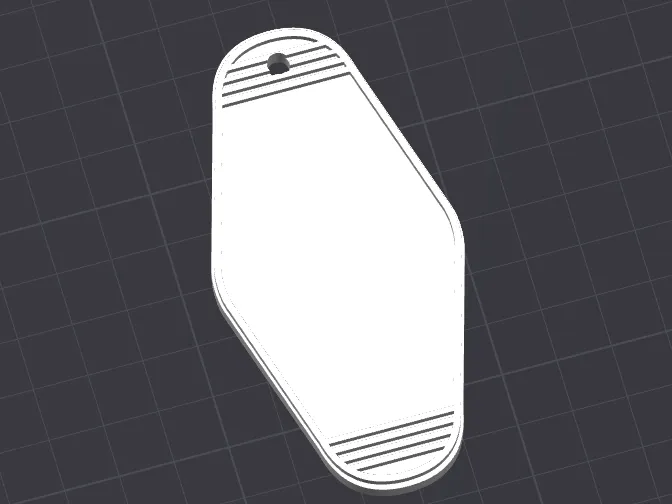 Customizeable Motel Keychain