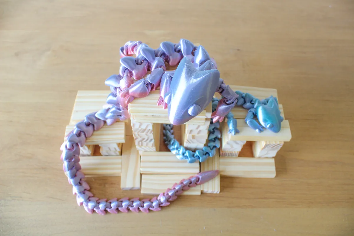 Articulated Dragon 001, photo 2 of 4 - Articulated Dragon 001 Fidget & Sensory Toys