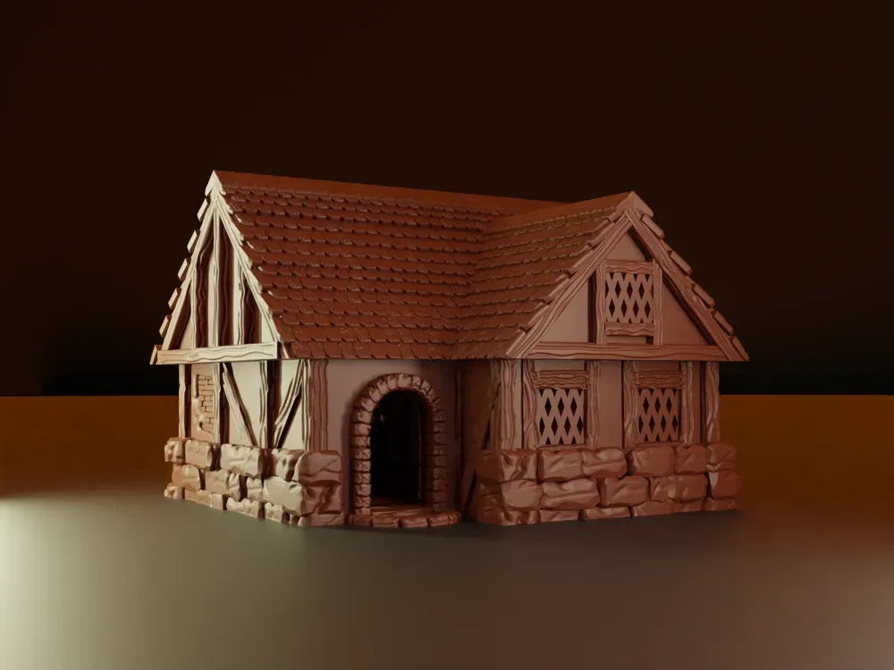 Fantasy commoner house - DND wargaming terrain, photo 2 of 3 - Fantasy commoner house - DND wargaming terrain Toys & Games