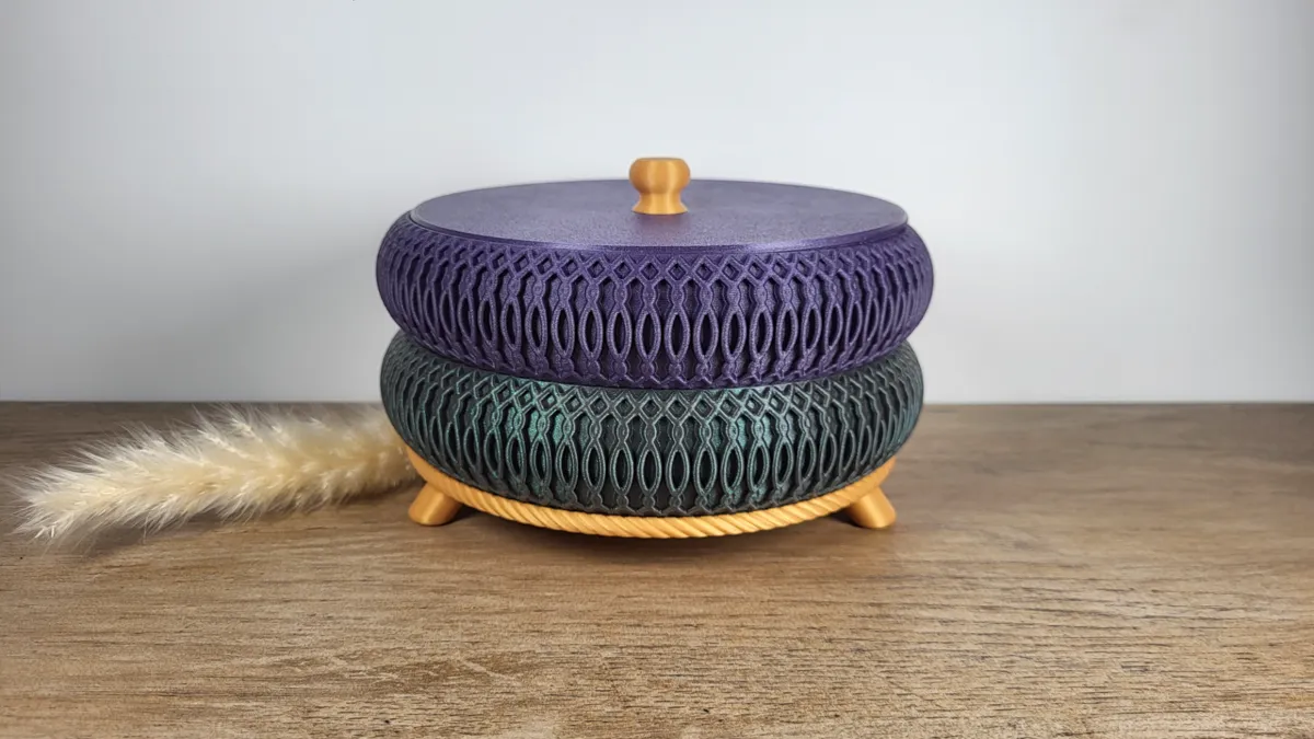 Stackable Bowl Tray - Curvy Waves 03 + Inlays, photo 4 of 4 - Stackable Bowl Tray - Curvy Waves 03 + Inlays Household