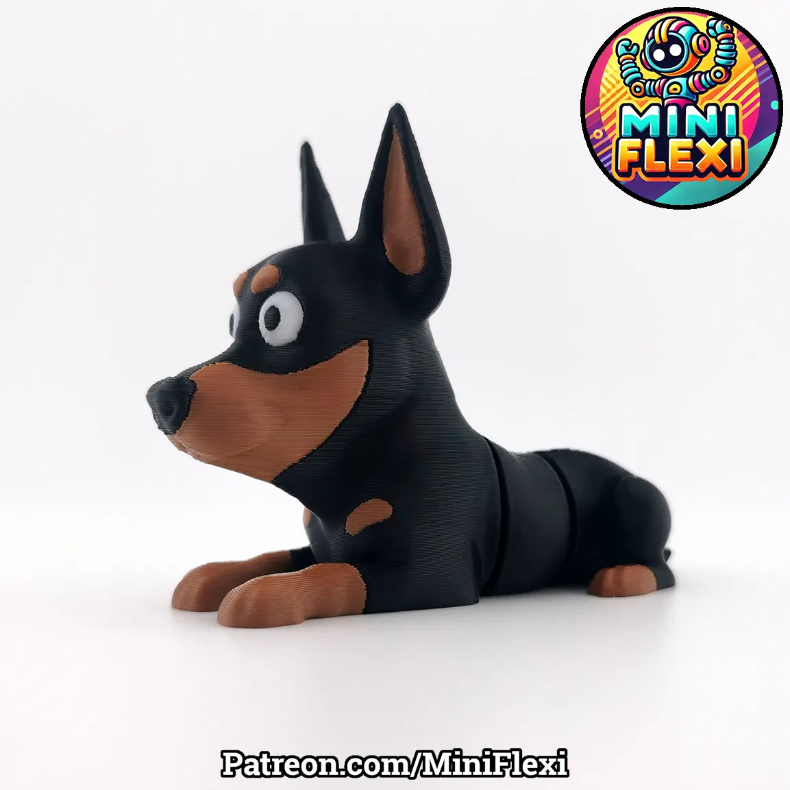 Mini Flexi Doberman - Articulated, photo 3 of 4 - Mini Flexi Doberman - Articulated Fidget & Sensory Toys