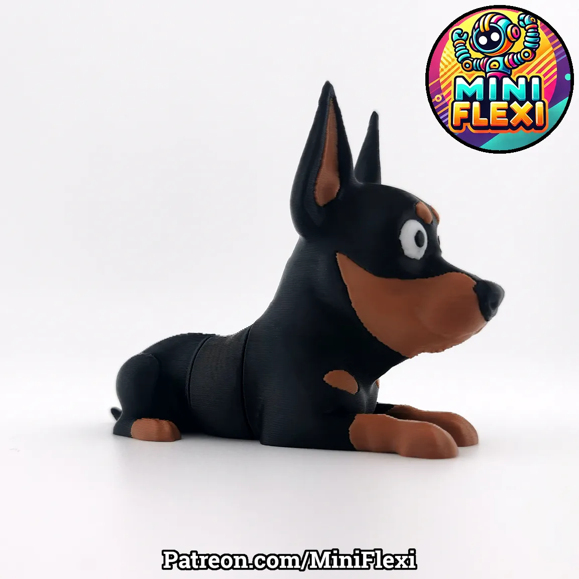 Mini Flexi Doberman - Articulated, photo 4 of 4 - Mini Flexi Doberman - Articulated Fidget & Sensory Toys