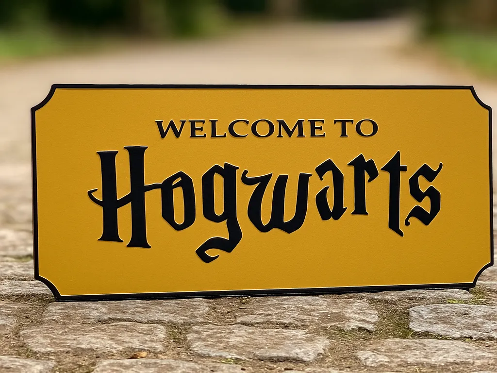 Welcome to Hogwarts LED LIGHTBOX