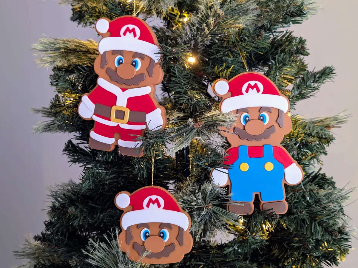 Super Mario Christmas Ornaments Required