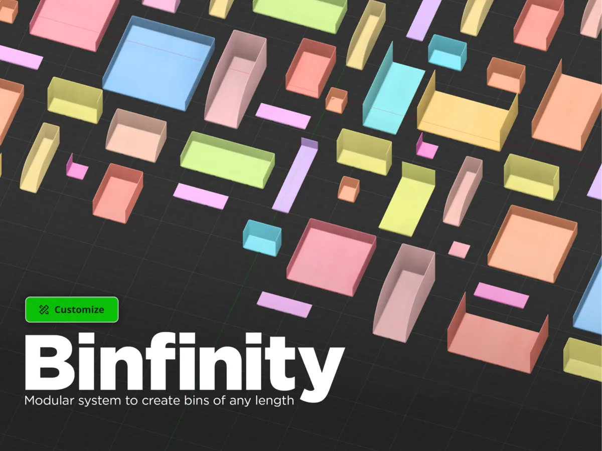 Modular Gridfinity Bin System - Gridfinity Bins, in stock