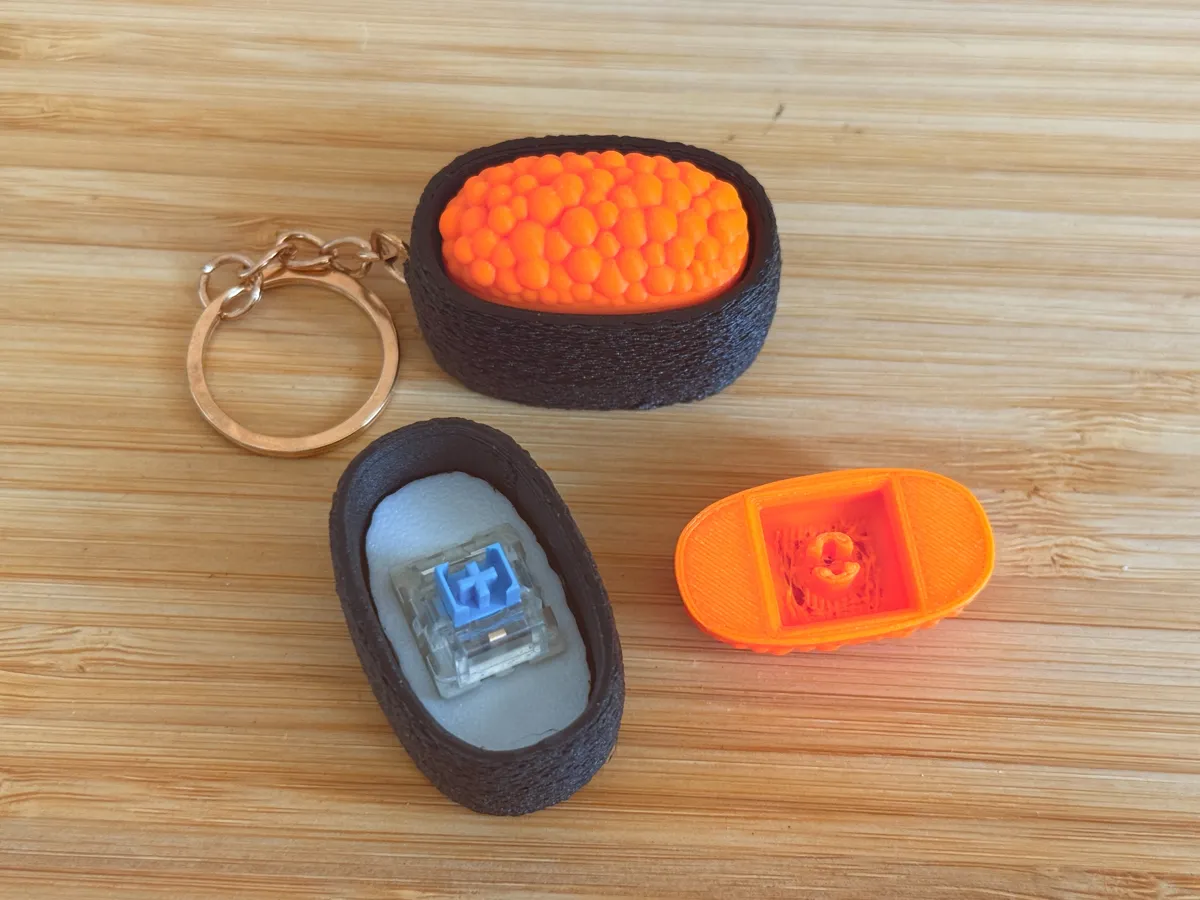 Ikura Gunkan Sushi Keycap Fidget Toy, photo 3 of 3 - Ikura Gunkan Sushi Keycap Fidget Toy Mobile & Device Accessories