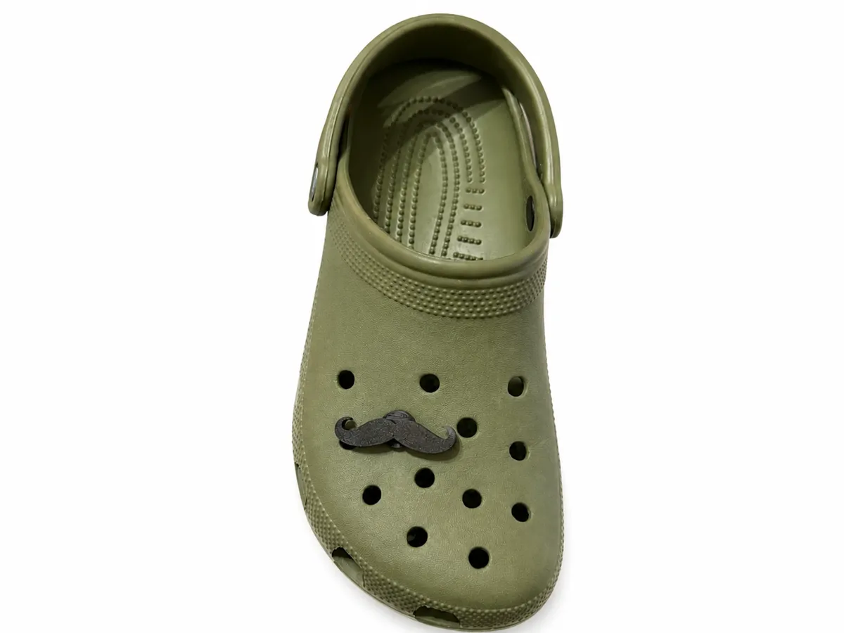 Mustache Shoe Charm Ciondolo Compatibile con Crocs
