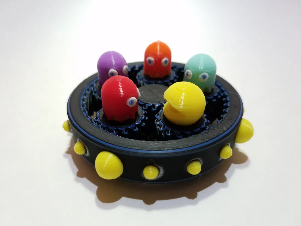 Pacman Gear Fidget Spinner - Character Spinners, in stock