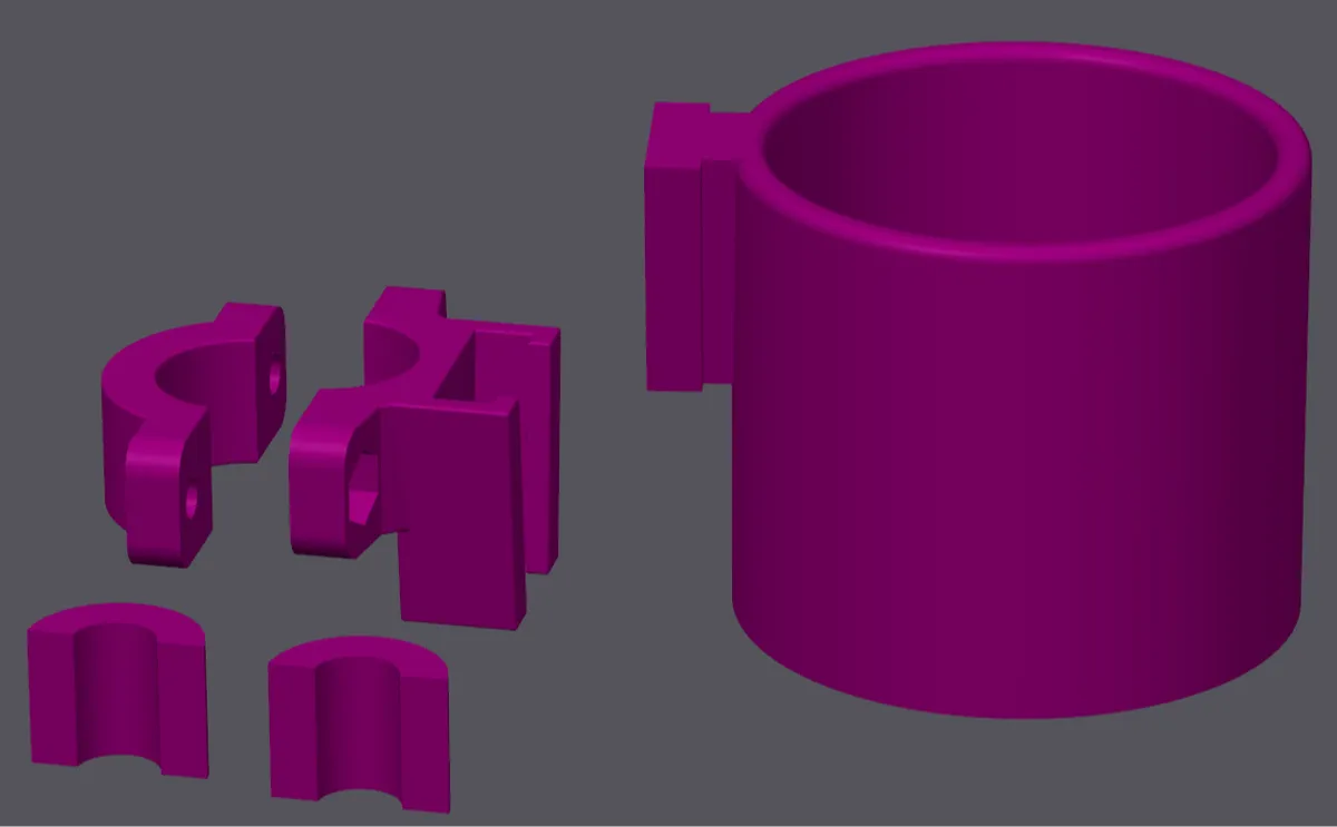 Travel Mug Holder with Tube Clamp and Adapters - Sport & Outdoors, in stock in India