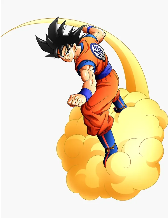 Goku Nimbus Flying Sticker, photo 2 of 2 - Goku Nimbus Flying Sticker Figurines & Collectibles