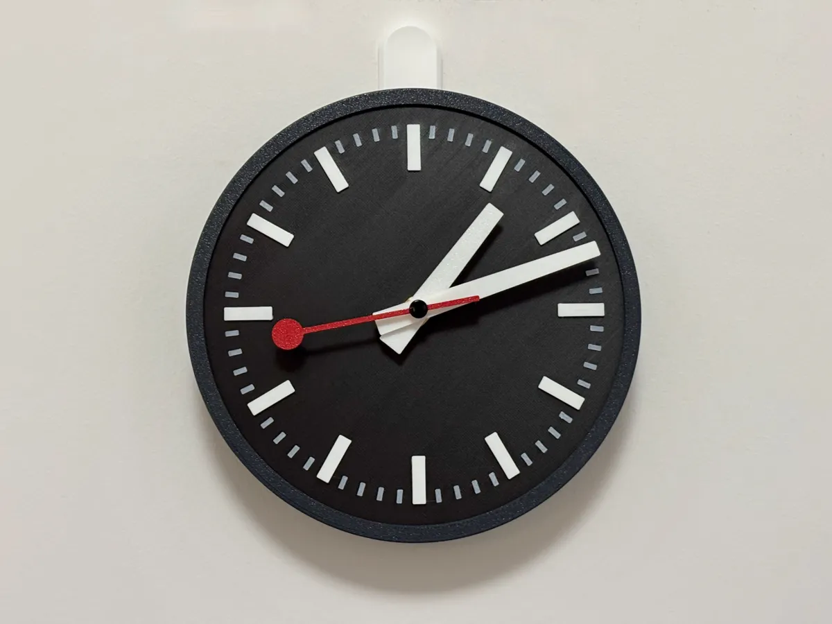 Swiss Railway Wall Clock - Components Kit 011, photo 2 of 4 - Swiss Railway Wall Clock - Components Kit 011 Home Decor Items
