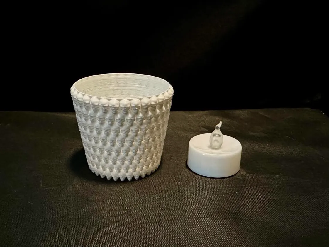 55mm Gothic Skull Pattern LED Candle Holder Votive - Decor, in stock in India