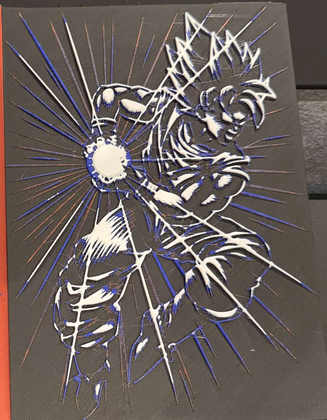 Goku Kamehameha HueForge, photo 2 of 4 - Goku Kamehameha HueForge Generative Art