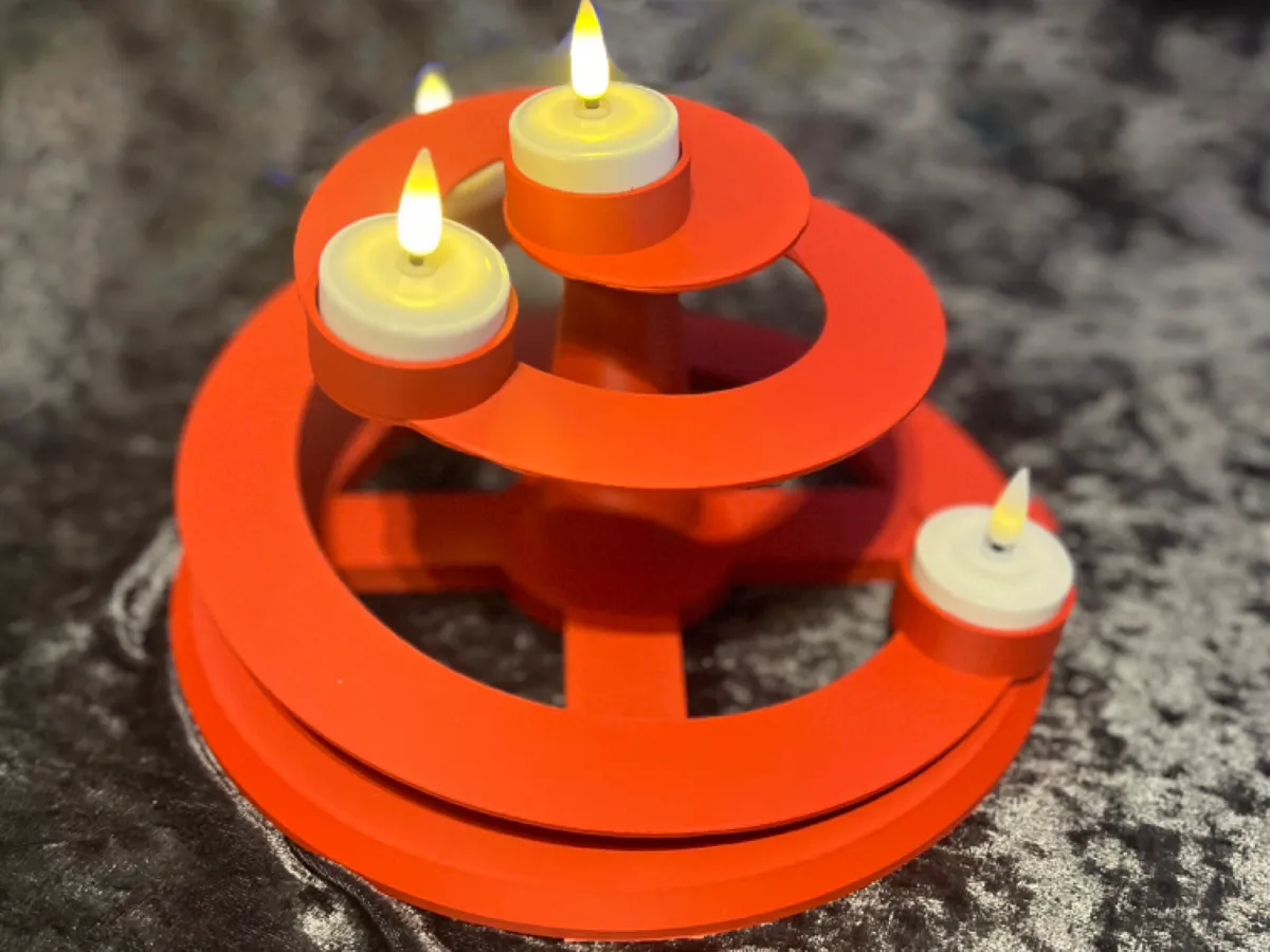 christmas tree tea light spiral - Tealight Holders, in stock