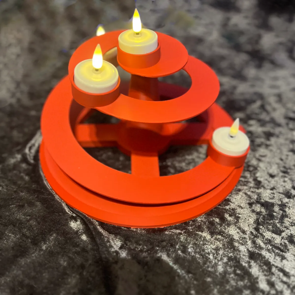 christmas tree tea light spiral, photo 2 of 2 - christmas tree tea light spiral Home Decor Items