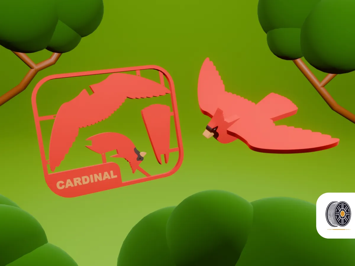 Cute Cardinal Bird Kit Card Ready - Construction Sets, in stock in India