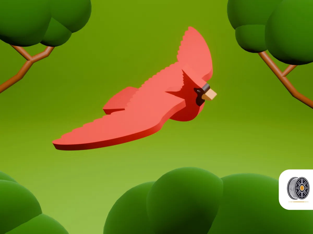 Cute Cardinal Bird Kit Card Ready, photo 2 of 4 - Cute Cardinal Bird Kit Card Ready Toys & Games