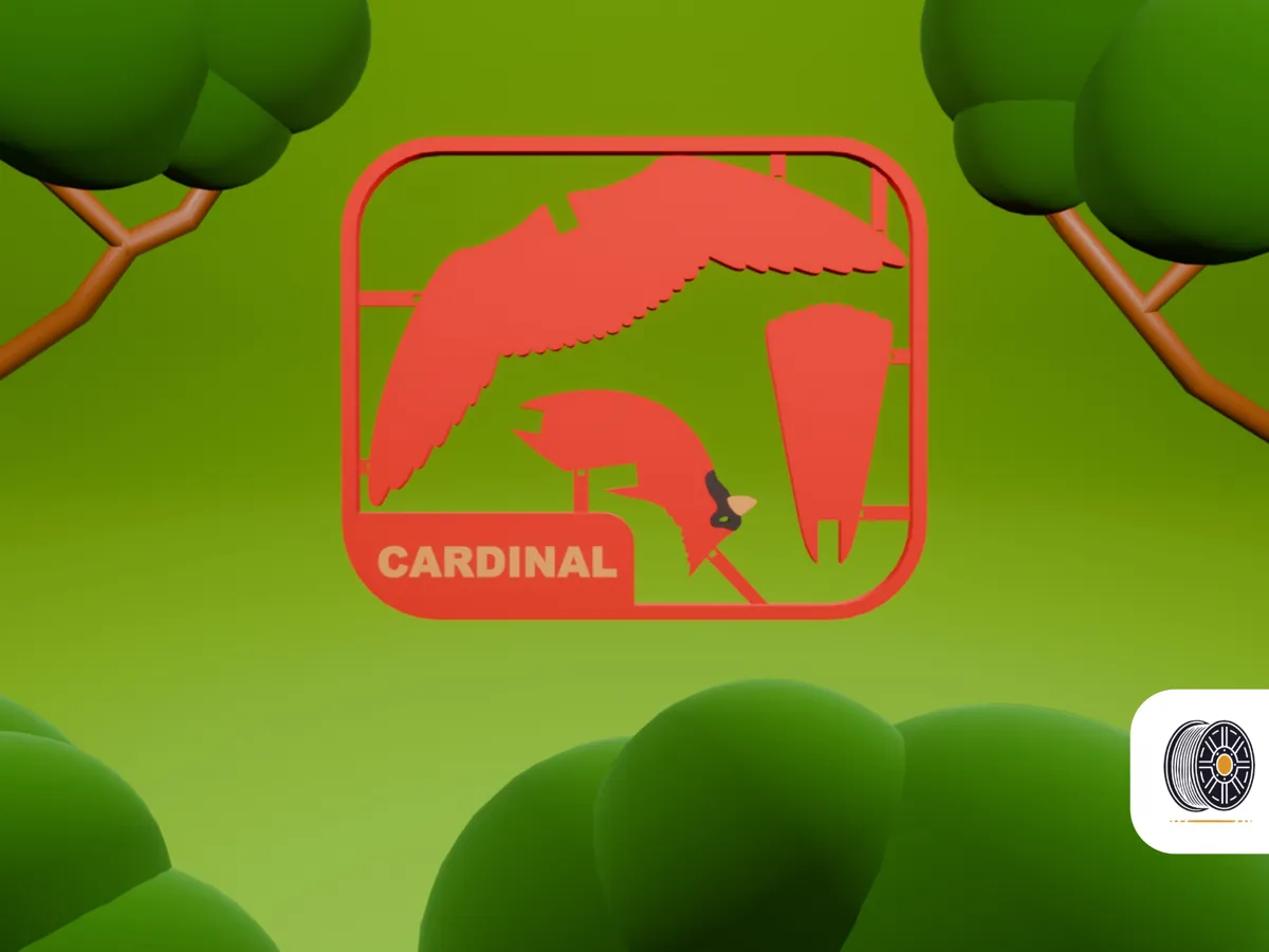 Cute Cardinal Bird Kit Card Ready, photo 3 of 4 - Cute Cardinal Bird Kit Card Ready Toys & Games