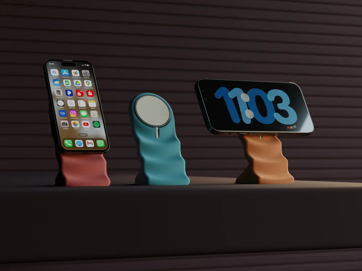 Wavy MagSafe iPhone Charging Stand