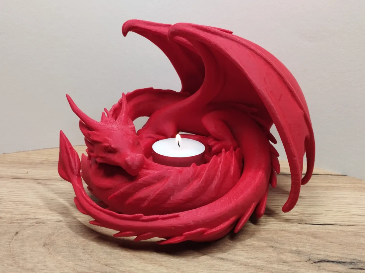 Dragon tealight holder