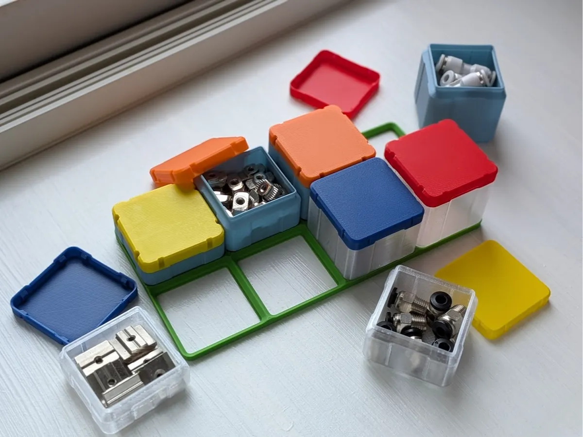 Gridfinity 1x1 Bins, Snap Lid