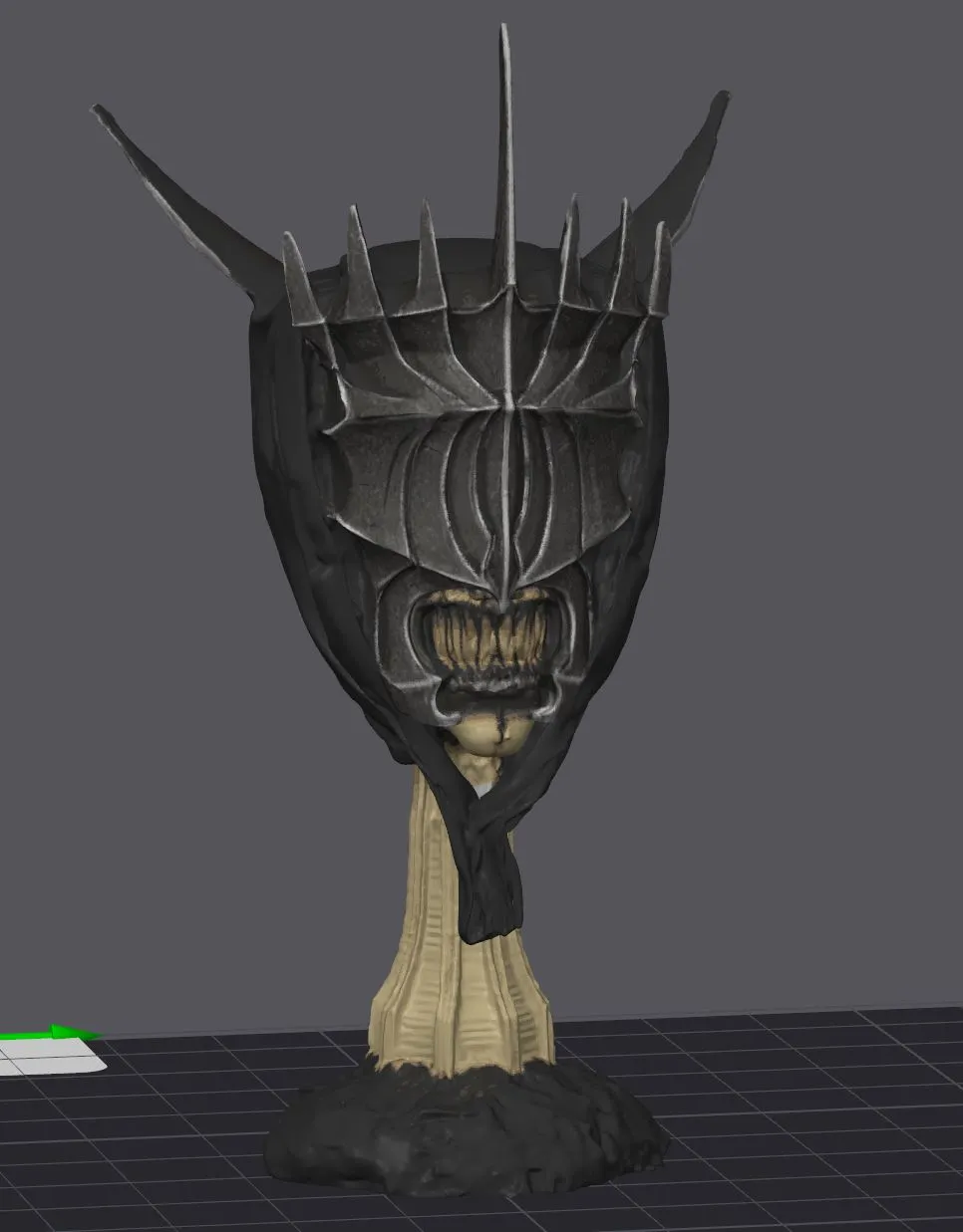 Lord if the Rings Mouth Of Sauron Bust, photo 3 of 4 - Lord if the Rings Mouth Of Sauron Bust Generative Art