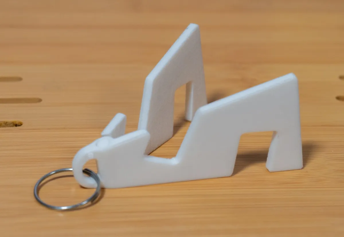 Foldable Phone Stand Keychain, Two Slots