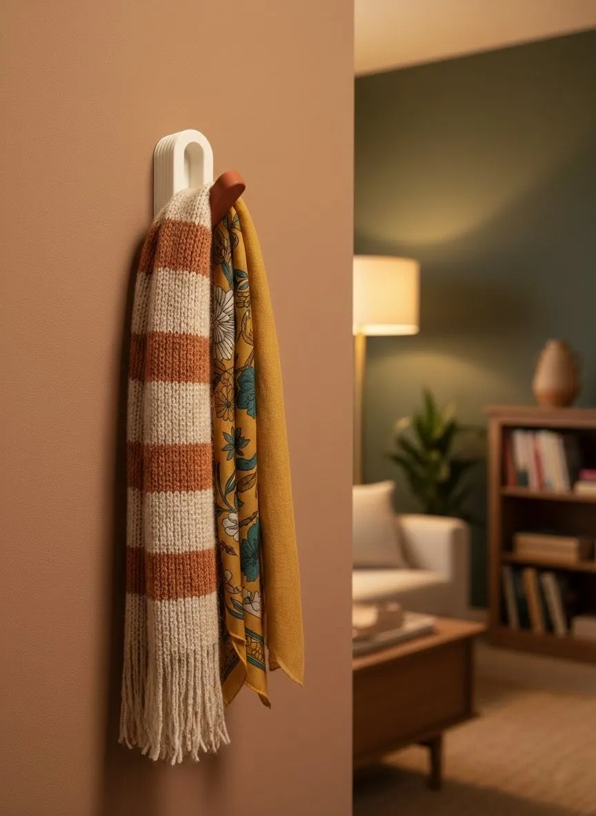 Modern Folding Wall Hook, photo 3 of 4 - Modern Folding Wall Hook Storage & Organisation