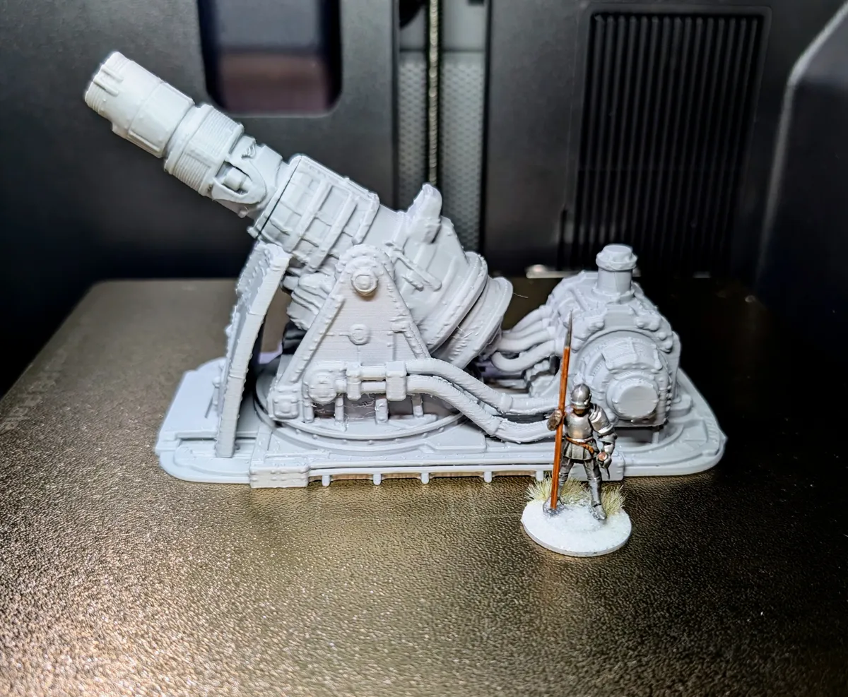 Imperial Siege Mortar, Artillery Emplacement, photo 3 of 4 - Imperial Siege Mortar, Artillery Emplacement Miniatures