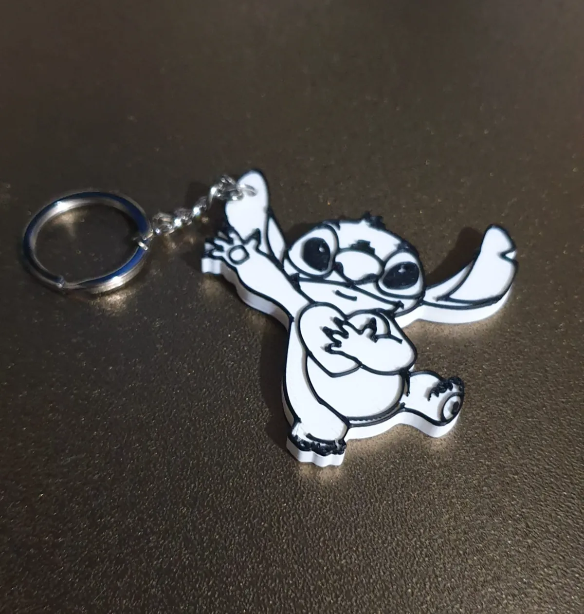 Keychain Stitch Black and White, photo 3 of 3 - Keychain Stitch Black and White Keychains