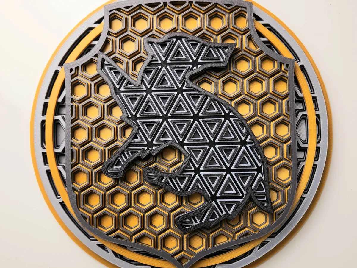 HP Hufflepuff Dimensional Mosaic
