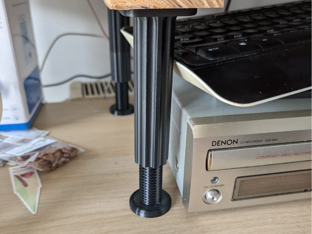 Adjustable futniture leg foot