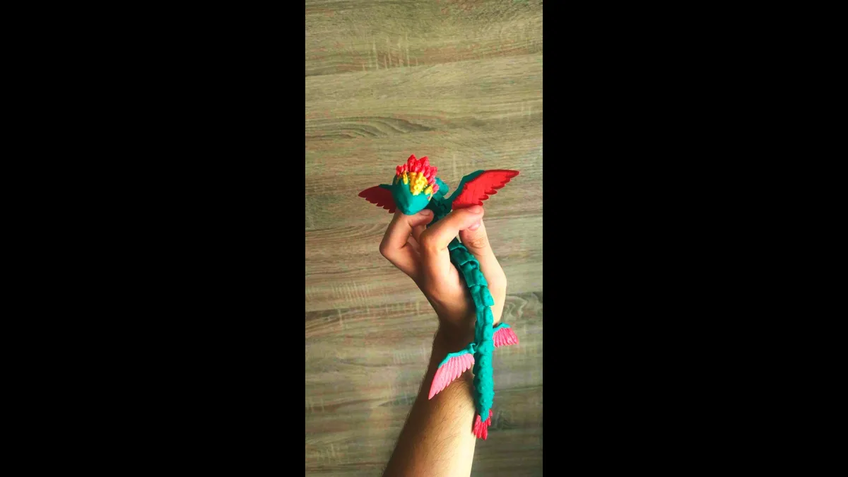 Quetzalcoatl, articulated flying serpent, photo 4 of 4 - Quetzalcoatl, articulated flying serpent Fidget & Sensory Toys