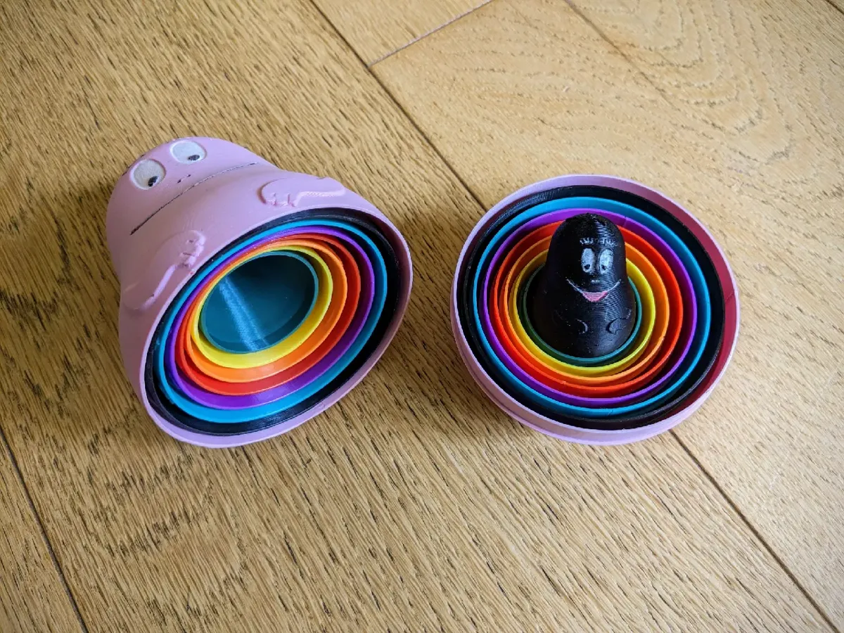 Barbapapa Family Nesting Dolls painted, photo 2 of 2 - Barbapapa Family Nesting Dolls painted Kids & Baby