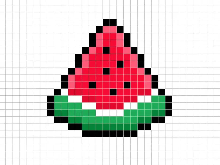 Melonen Scheibe - Pixel Puzzles, in stock in India