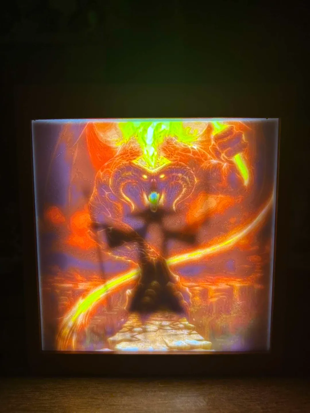 Double litho Gandalf vs Balrog, photo 3 of 4 - Double litho Gandalf vs Balrog Figurines & Collectibles