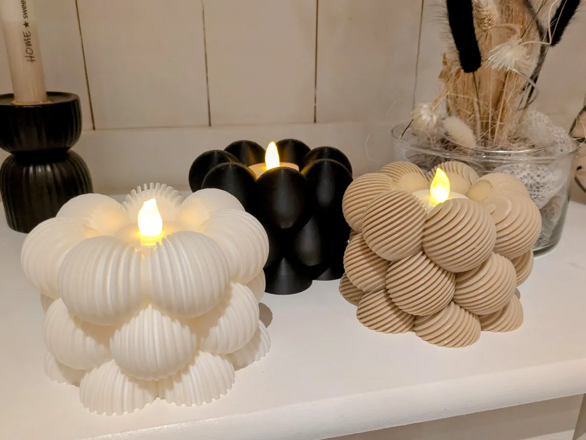 Big bubble tealight candle holder (3 Versions), photo 2 of 4 - Big bubble tealight candle holder (3 Versions) Home Decor Items