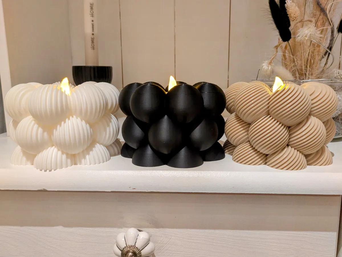 Big bubble tealight candle holder (3 Versions), photo 3 of 4 - Big bubble tealight candle holder (3 Versions) Home Decor Items