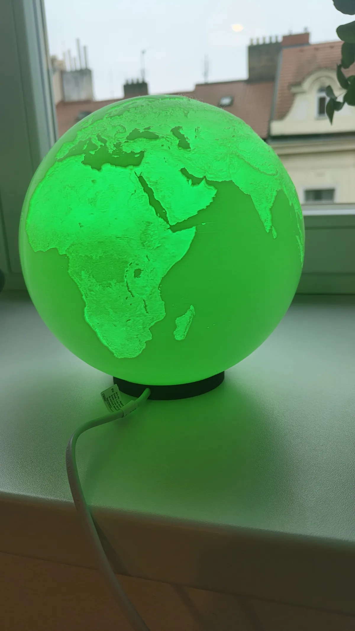 Lithophane Planet Lamp GU10 stand, photo 3 of 4 - Lithophane Planet Lamp GU10 stand Home Decor Items