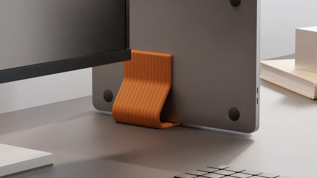 Dual Vertical Laptop Stand. Closed macbook Stand, photo 4 of 4 - Dual Vertical Laptop Stand. Closed macbook Stand Mobile & Device Accessories