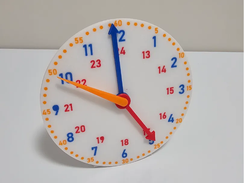 Learning clock for children.