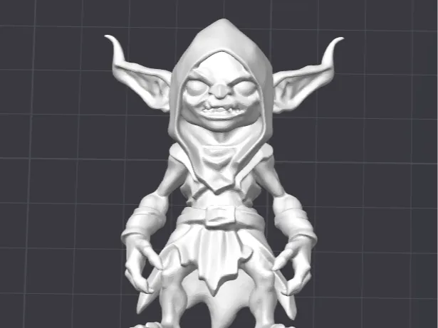Hooded Goblin Unarmed - Good Quality Miniature