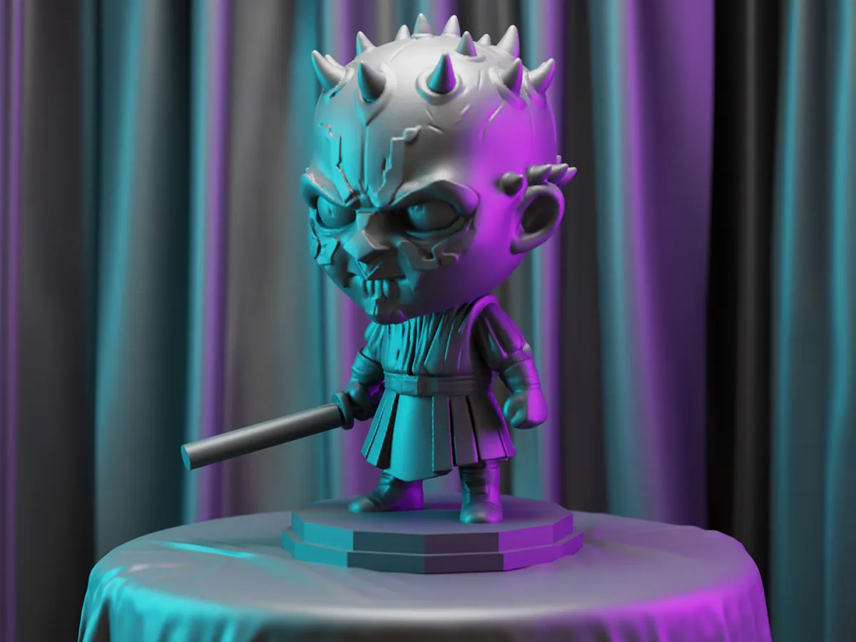 Darth Maul Inspired Chibi Figure